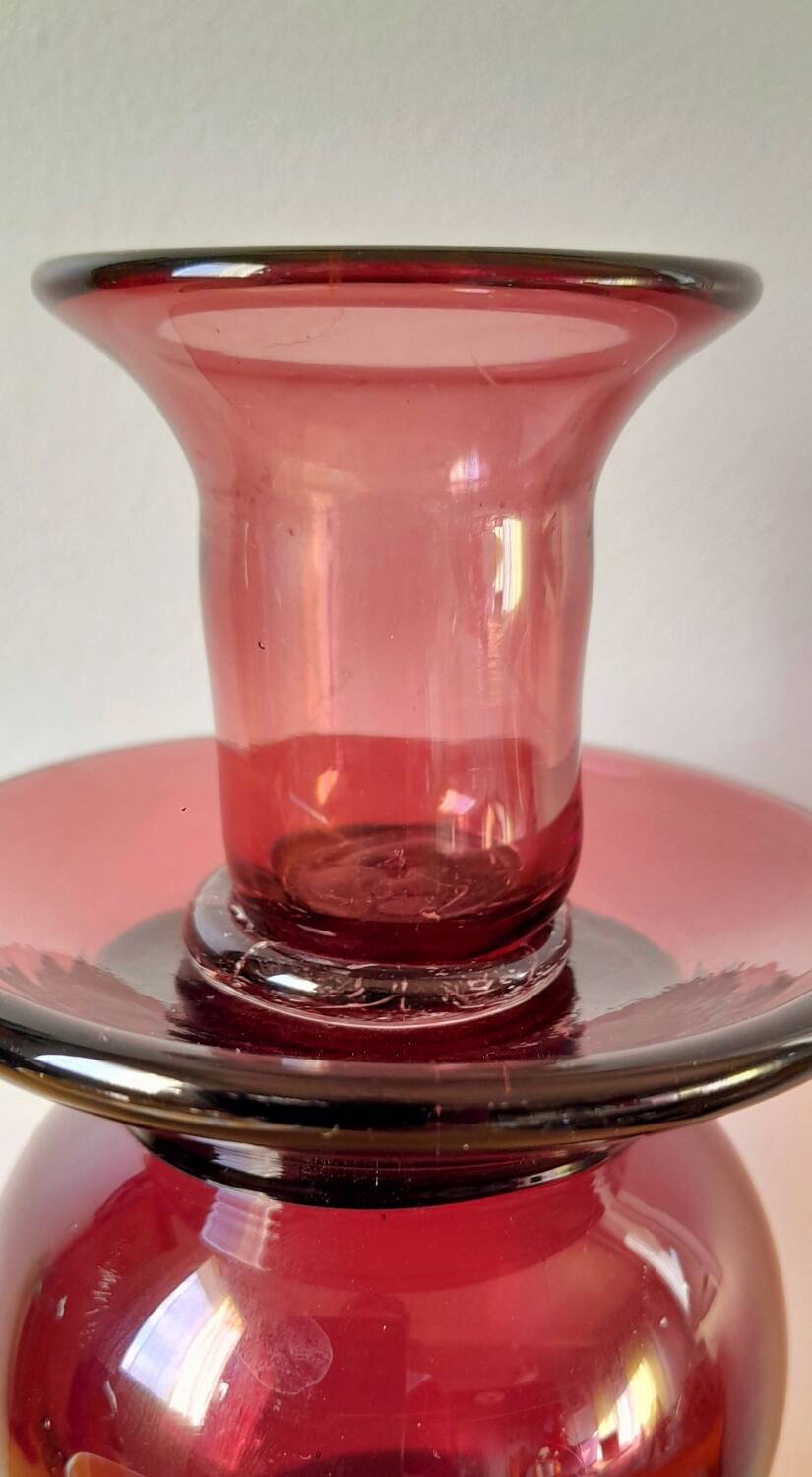 Bougeoir en verre contemporain