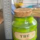 Mado Jolain's tea pot in green glazed ceramic