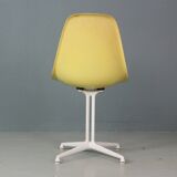 Charles & Ray Eames "La Fonda" Light Yellow Fiberglass Chairs Herman Miller