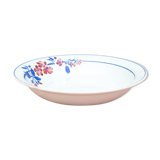 Hollow flat flower pattern and blue ed edge