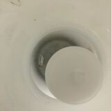 "Mushroom" glass table desktop light made by Glashütte Limburg Germany 1970s No2