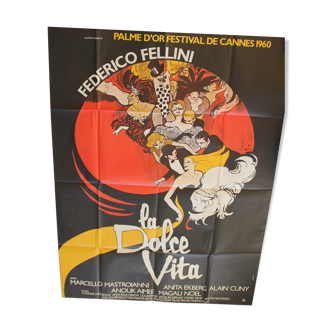 Affiche cinéma "La Dolce Vita"