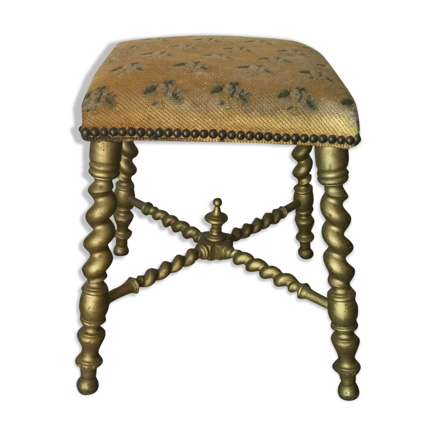 Ancient Napoleon III tabouret