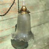 Lampe baladeuse verre hollophane