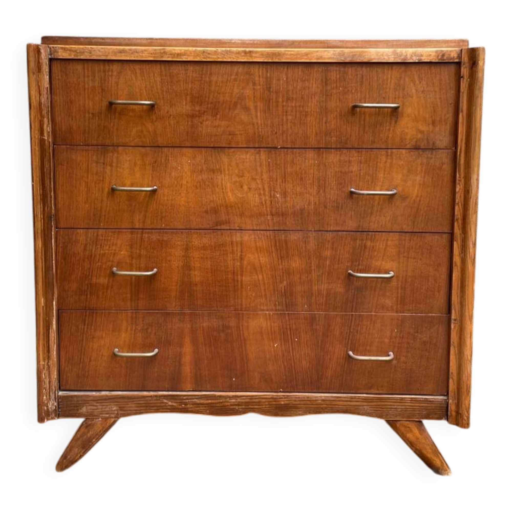 Compass leg chest of drawers