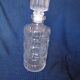 Carafe a whisky en verre vintage et son bouchon
