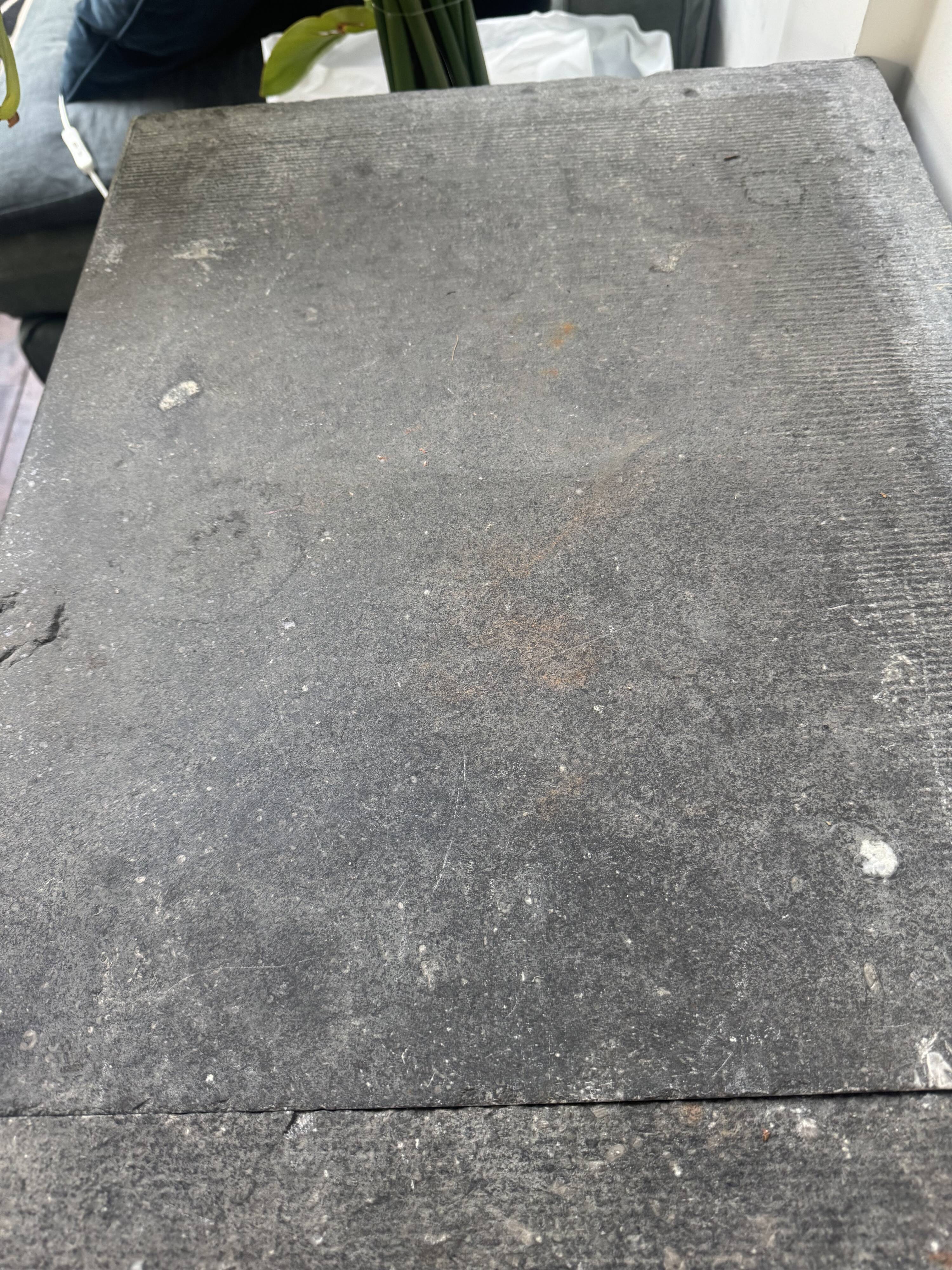 Antique fishmonger’s furniture – Solid stone top – Nearly century-old piece