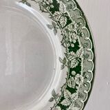 Set of 6 old plates in iron earth, model Murier de Saint Amand