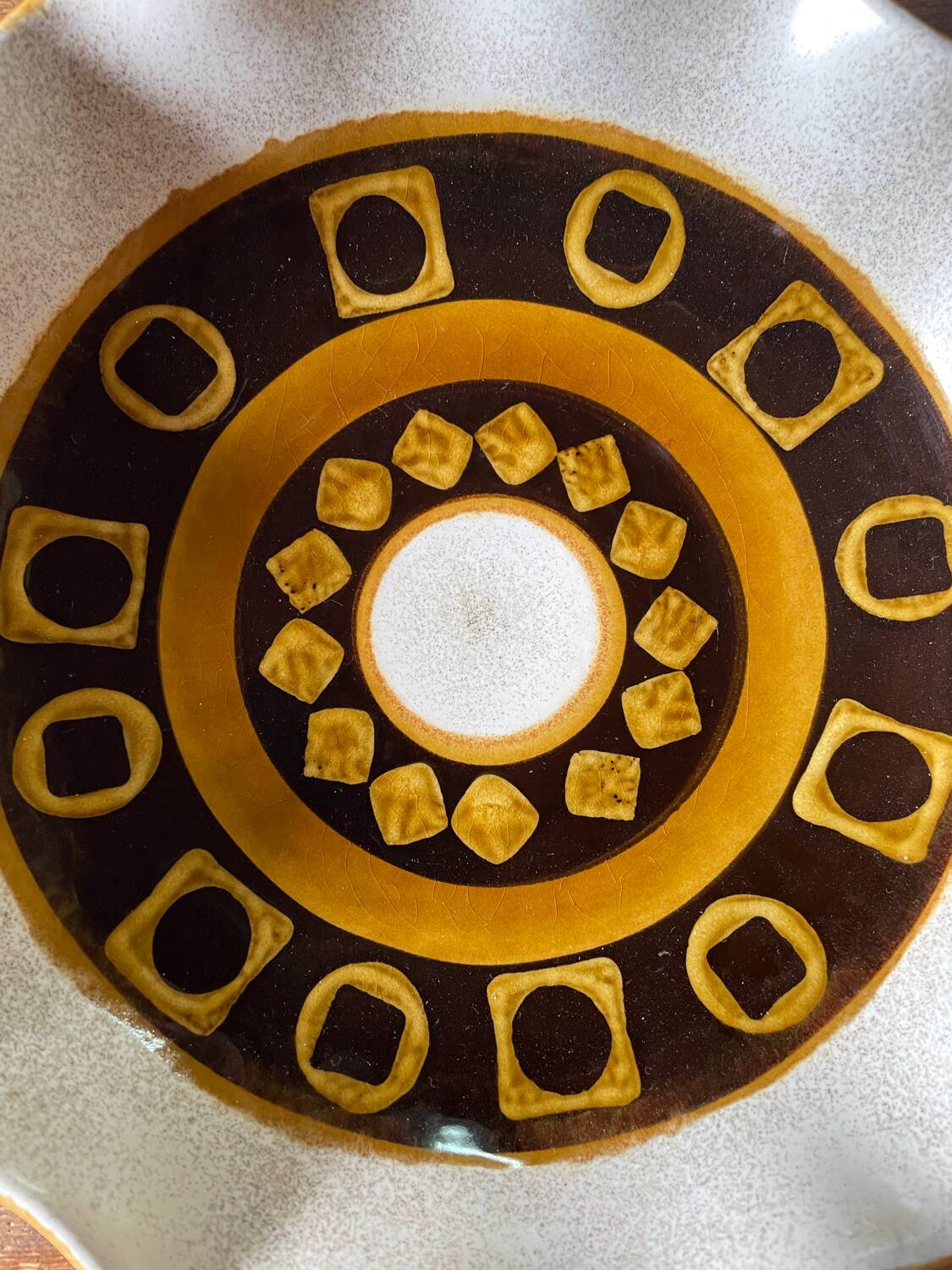 Graphic German ceramic dish