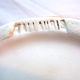 2 lunches decorated in faux wood style, cups + saucers, signed VALLAURIS