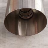 Paire d'appliques en inox brossé