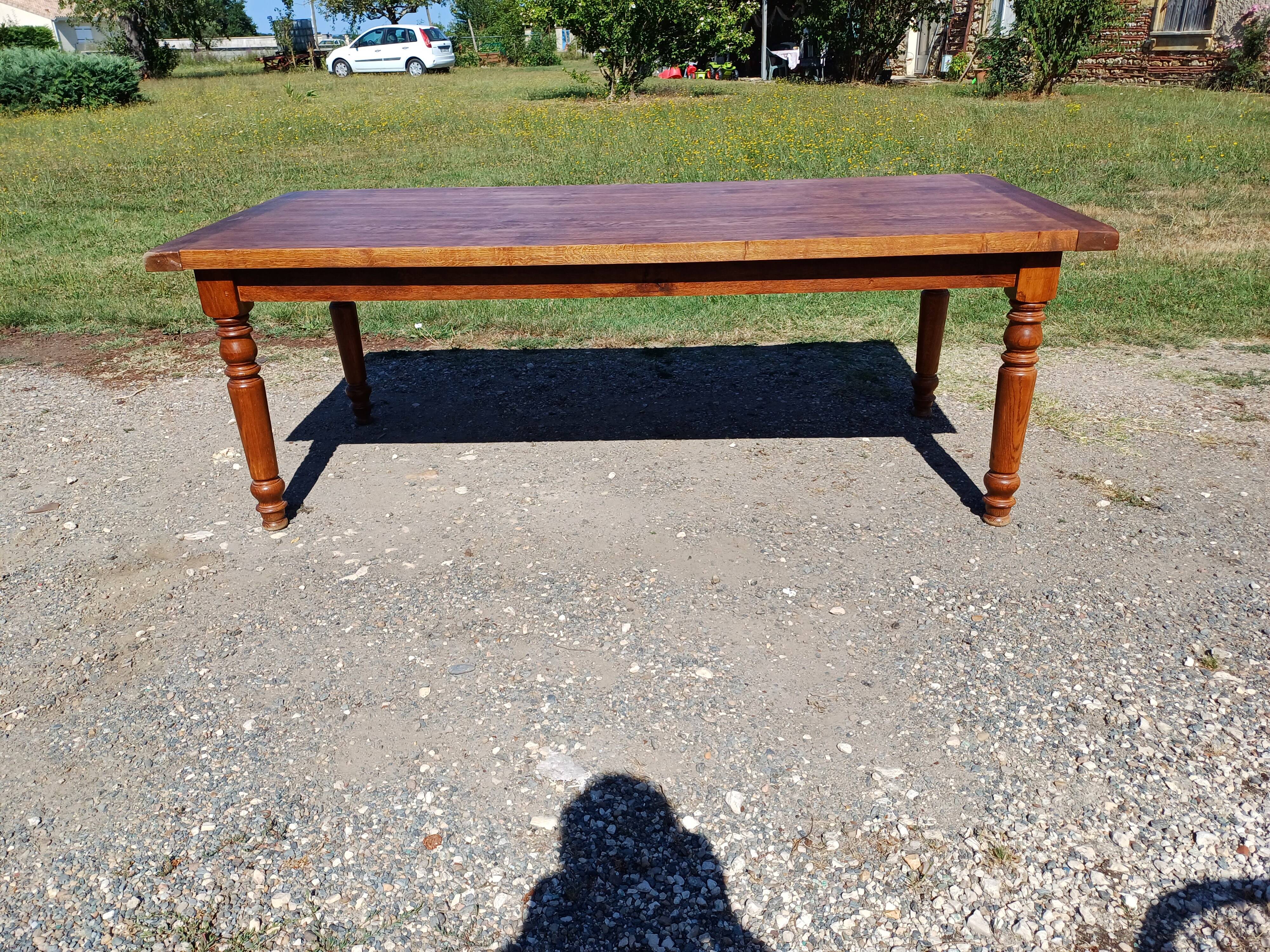 Oak Farmhouse Table