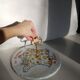 Cheese serving platter in Limoges porcelain