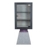 Memphis. Pair of lacquered wood display cabinets. 1980s. LS48071403