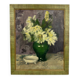 Vintage painting bouquet of flowers