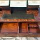19th century flamed mahogany stepped desk