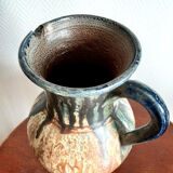 Ceramic pitcher signed vintage