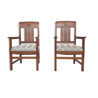 Set of two Art Deco, lounge chairs, The Netherlands 1930's