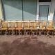 Set of 18 wooden bistro chairs - vintage - year 50 - 60