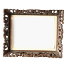 Large Art Deco carved wooden photographic frame