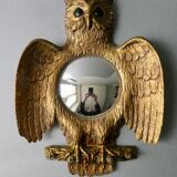 Witch's eye mirror, owl, key ring, 60s