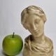 Bust of a young woman in Florentine style wax, 19 cm