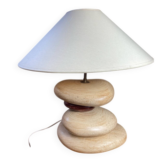Pebble table lamp, adjustable shade, François Chatain