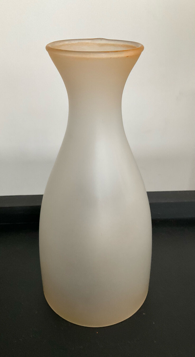 Lampe vintage en verre dépoli