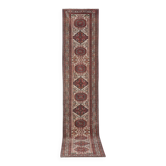 Vintage Turkish hallway rug 90x414 cm