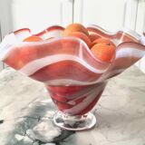 Blown glass cup or vase 1980 Jozefina Krosno