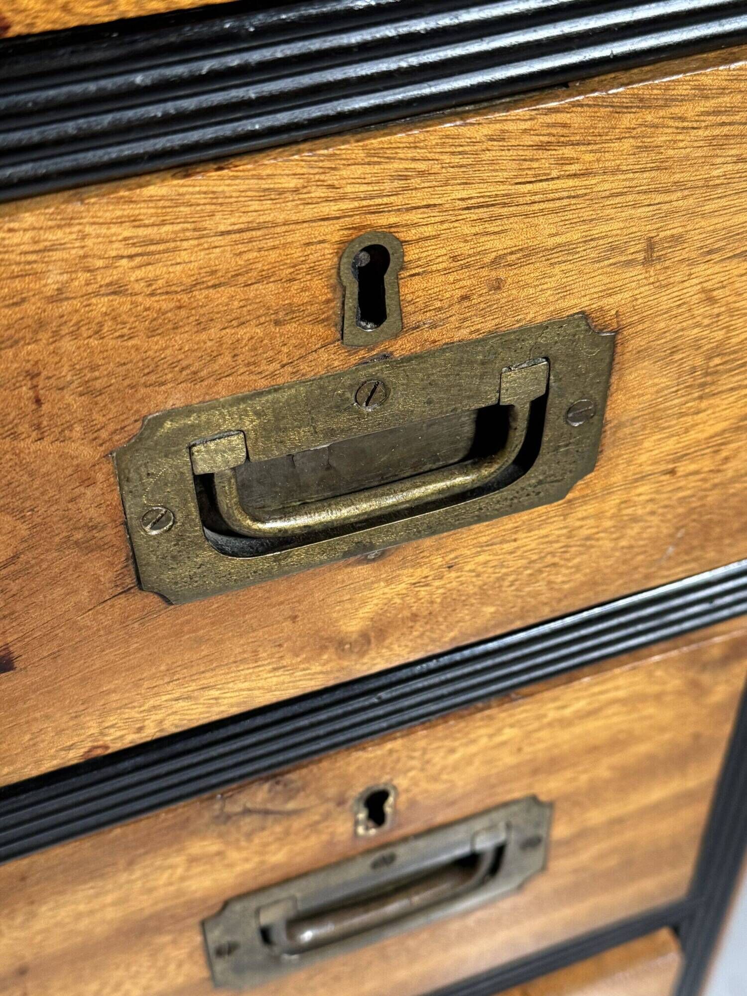 Campaign chest of drawers 19th century