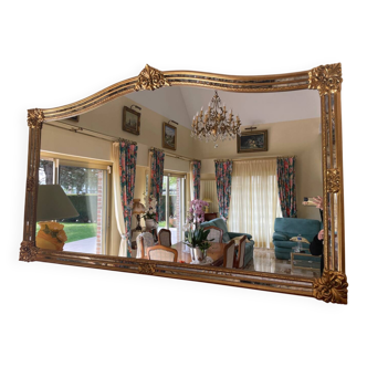 Superb antique gilded mirror in Louis XV style