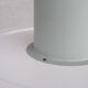Mid-century steel and glass pendant by RAAK