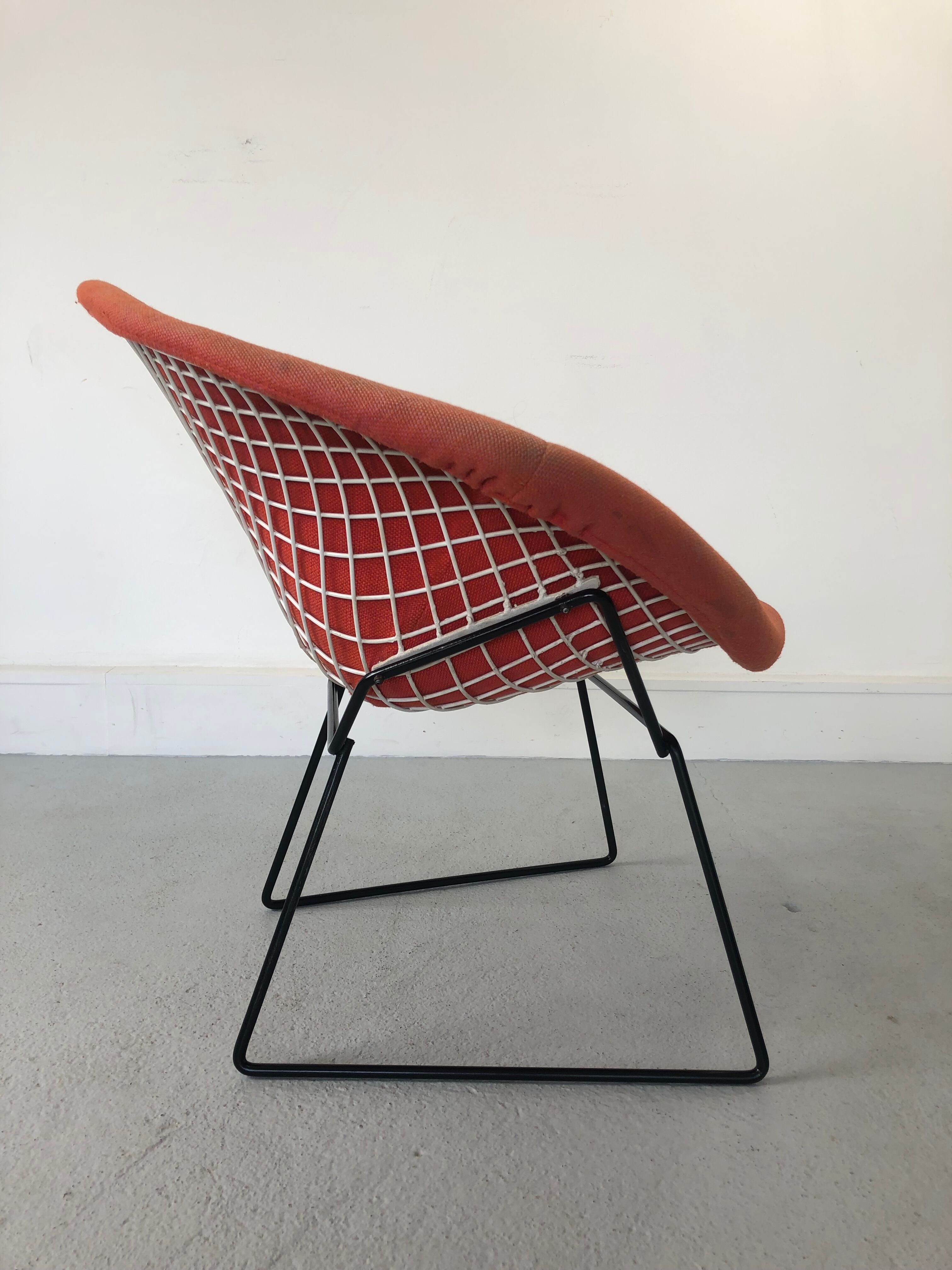 Vintage Diamond 421 Lounge Chair by Harry Bertoia for Knoll International