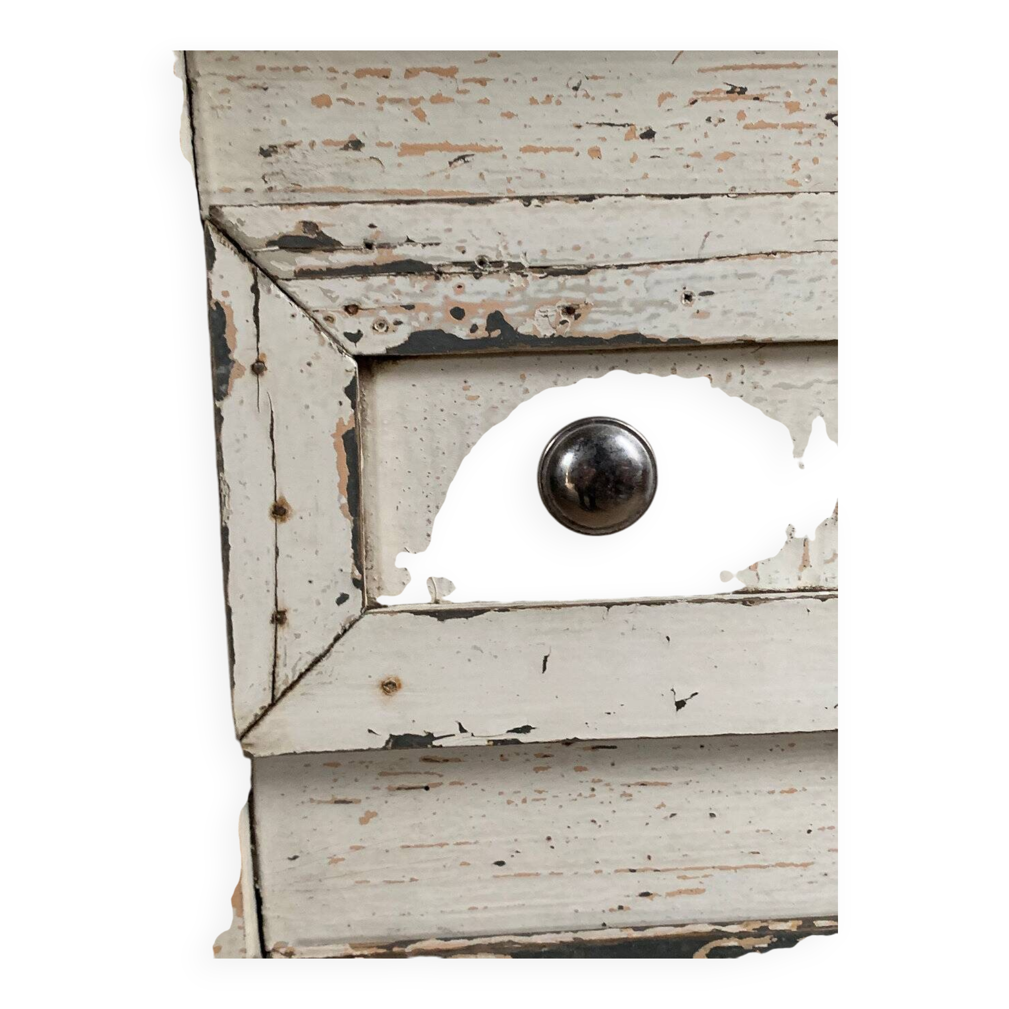 Vintage patinated Parisian chest of drawers