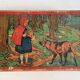 Antique wooden cube puzzle - Illustrations of Perrault's tales - 1920
