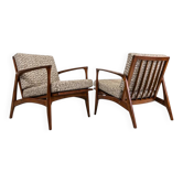 Vintage scandinavian armchairs, Denmark, 60s, Set Of 2
