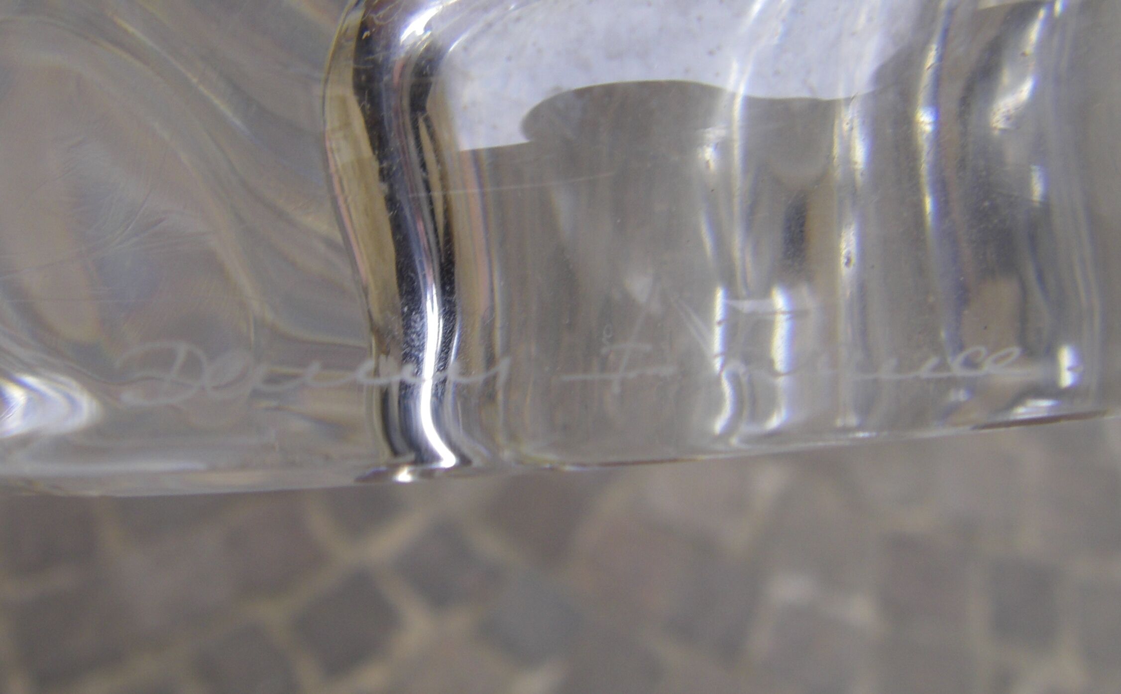 Daum crystal lamp base