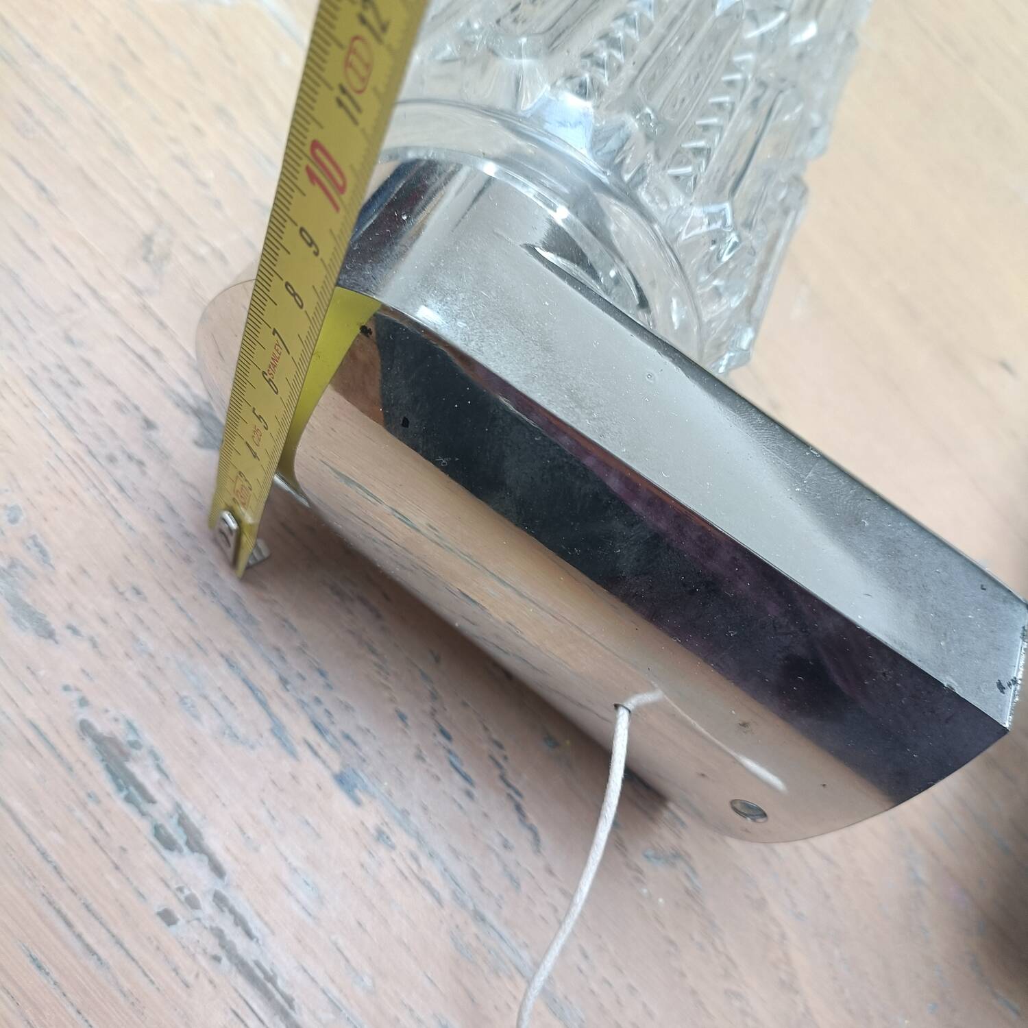 Pair of chrome Space Age wall lights