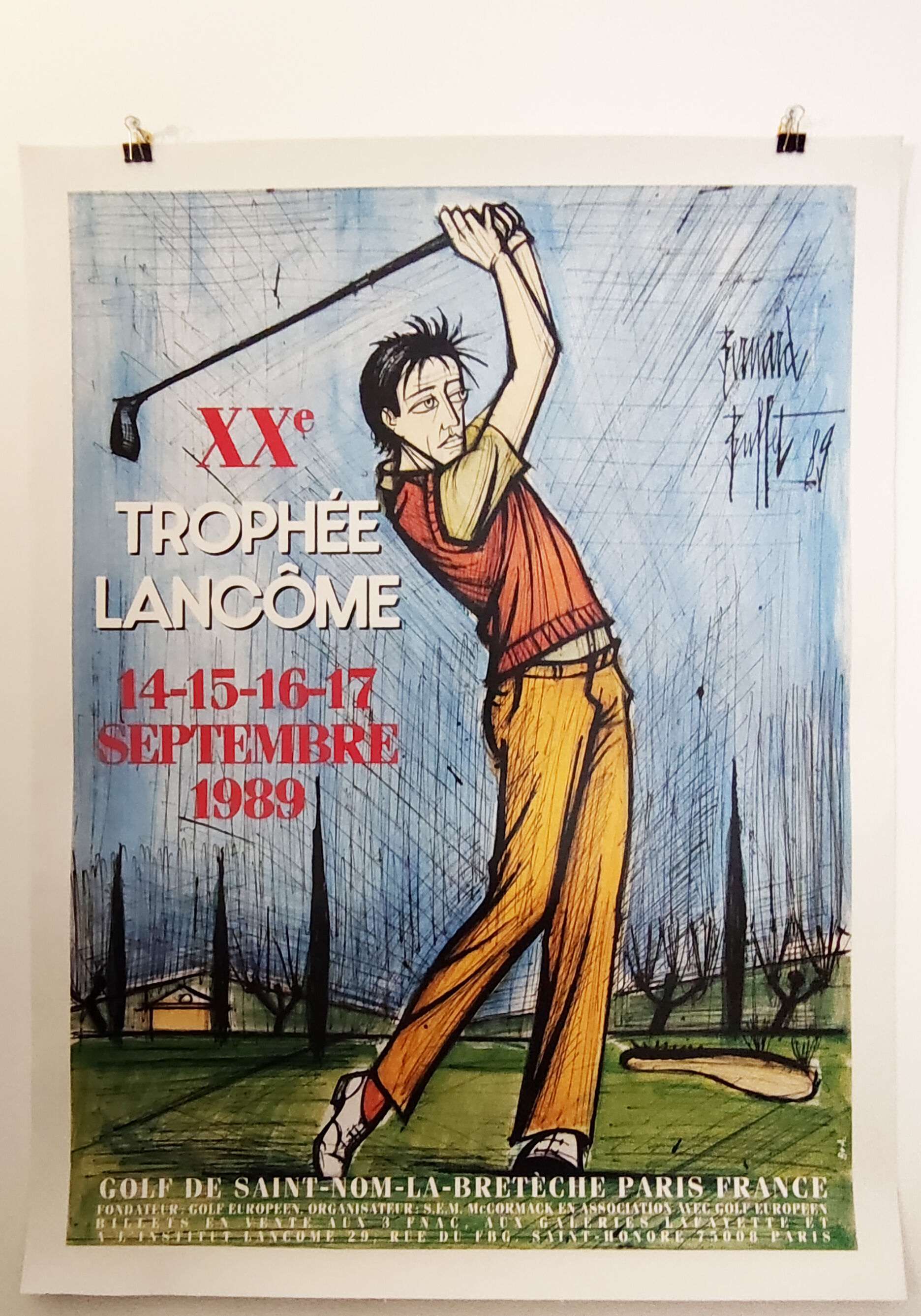 Bernard buffet the lithograph poster