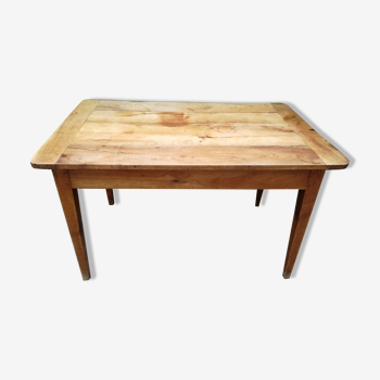 table de ferme en ormeau 120x76 cm