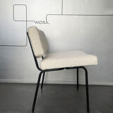 Armchair Conseil fabric bouclette, Pierre Guariche for Meurop 1960