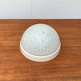 Suspension or wall lamp moon in glass from the vintage German space era by Peill & Putzler, 1970s.