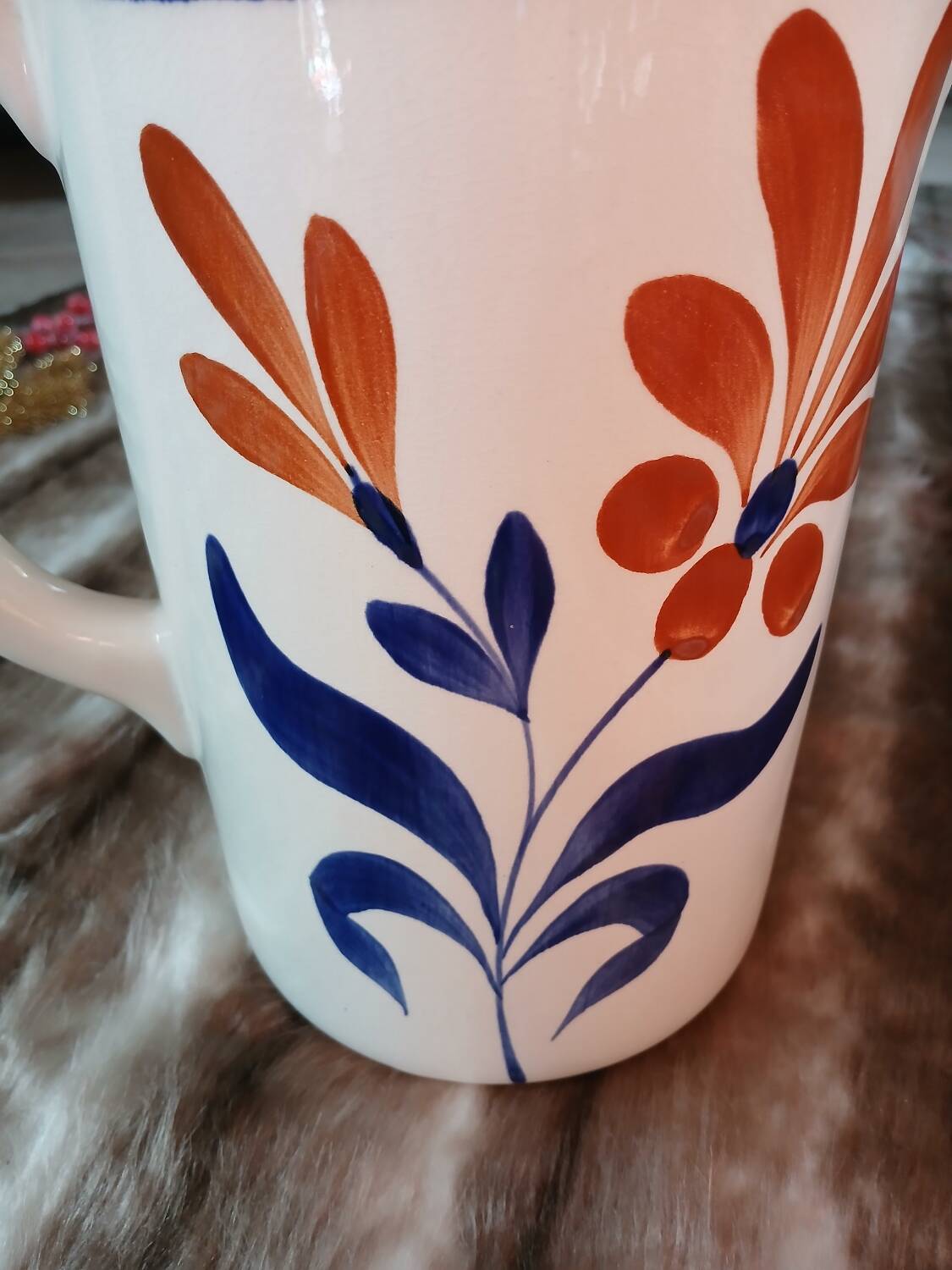 Old pitcher / jug from the Givors pottery