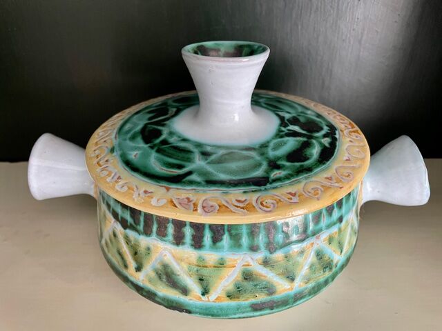 Covered pot Allix Vallauris 1960