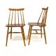 Set de 2 chaises "Fanett" en teck par Ilmari Tapiovaara, Suède, 1960