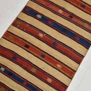 Handmade Wool Kilim Runner Rug, 70x258Cm