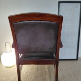 Colonial style wooden armchair