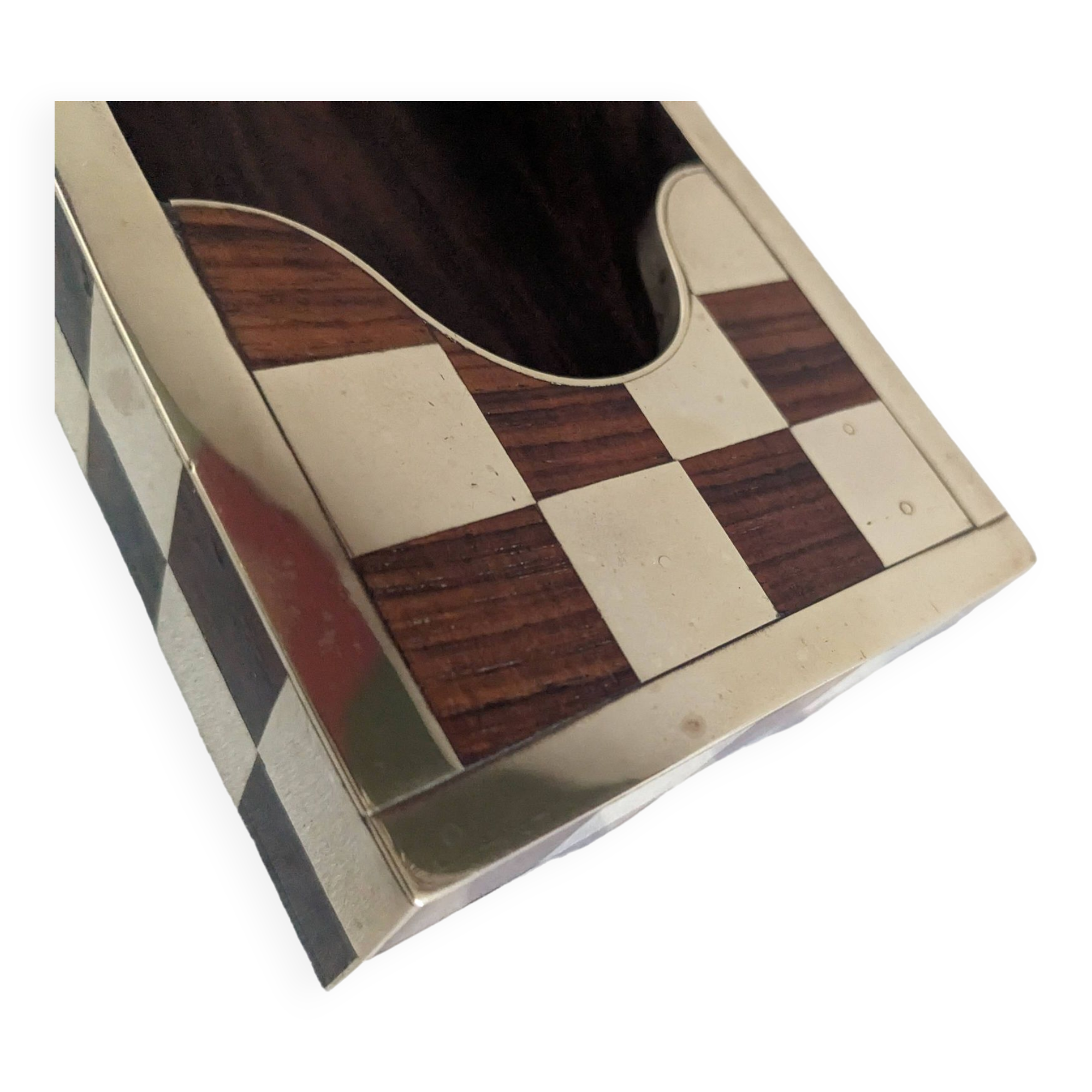 Art Deco box, rosewood and brass