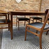Table & chaises by Ole Wanscher, Poul Jeppesen, Danemark
